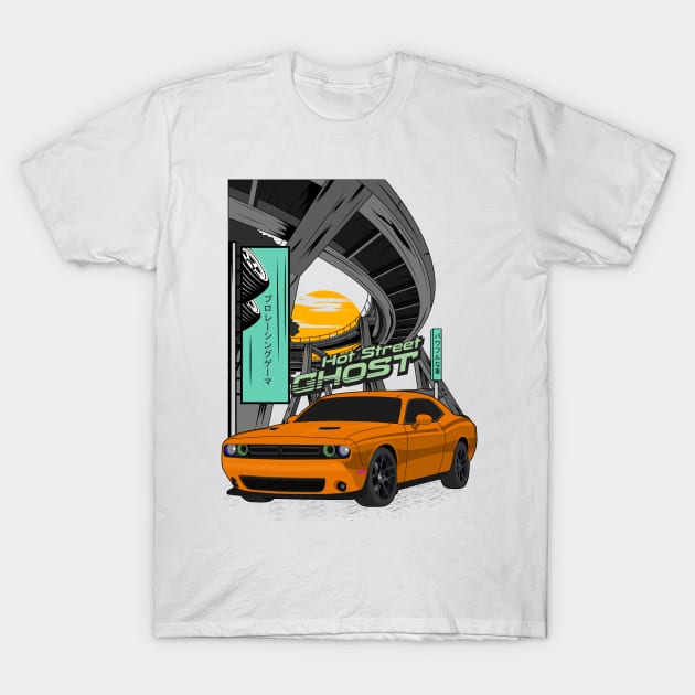 Challenger hot street ghost T-Shirt by Car_Designer